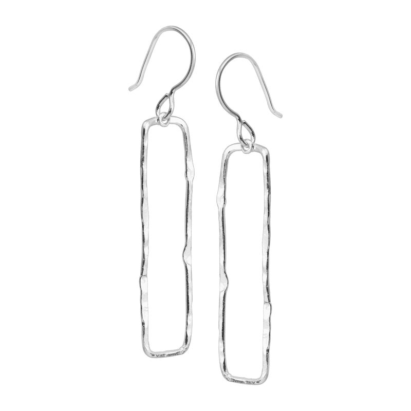 Silpada 'Balancing Act' Drop Earrings in Hammered Sterling Silver - Image 2